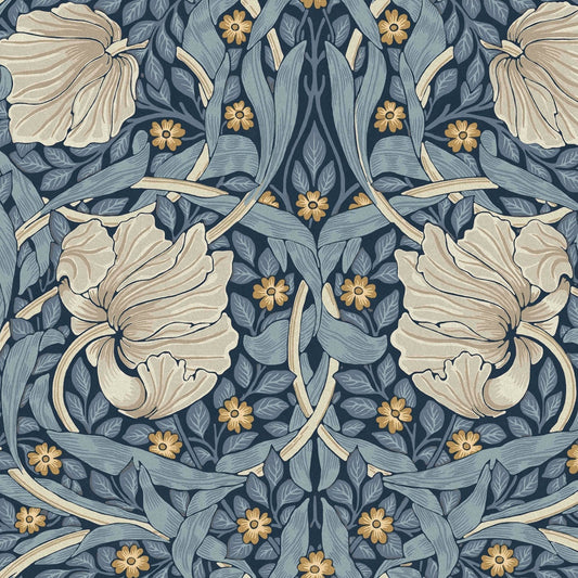 Pimpernel Wallpaper - Blue - William Morris AH