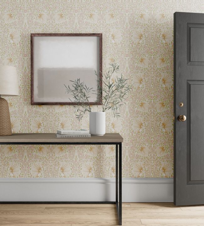 Pimpernel Wallpaper - Cochineal Pink - 217064 - Morris & Co