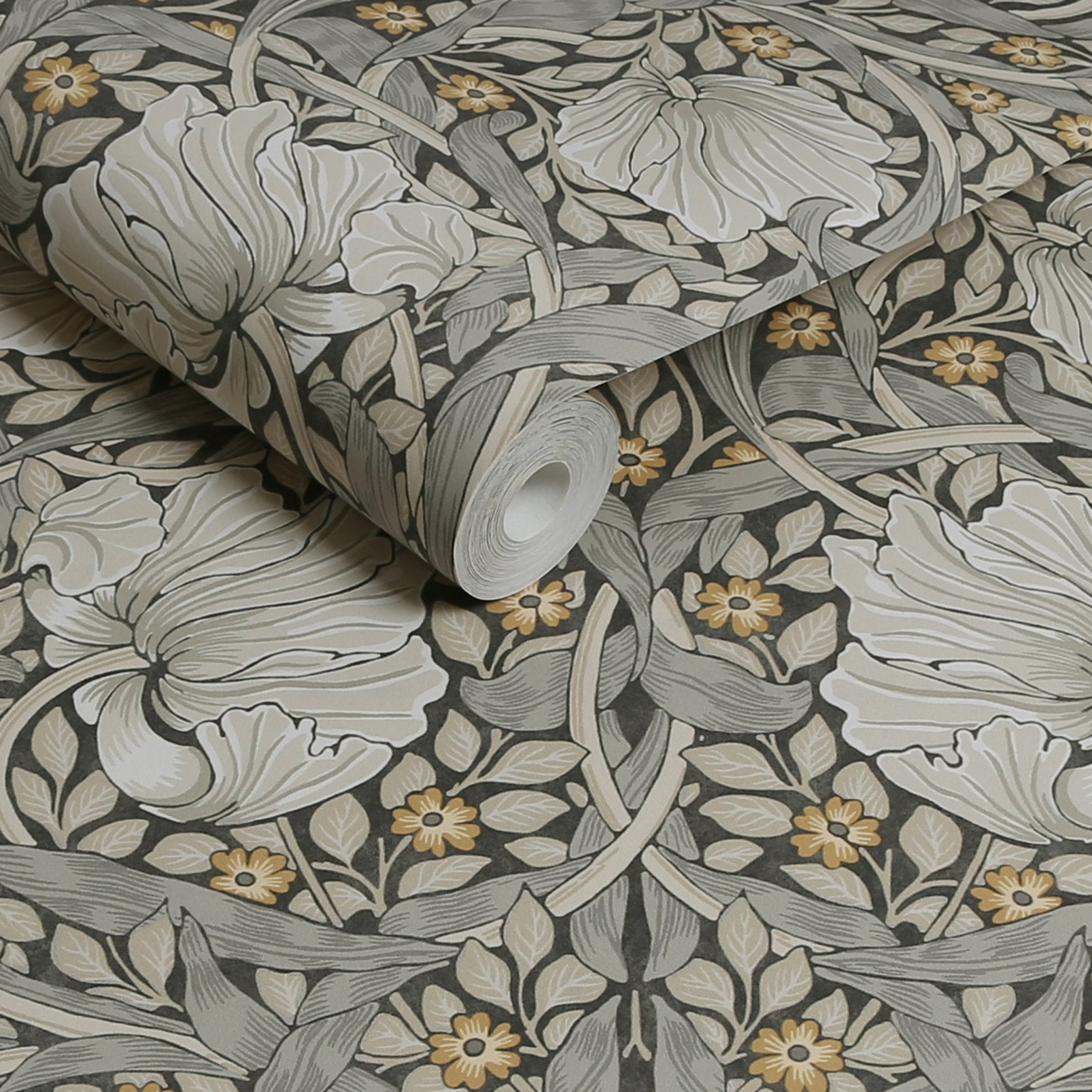 Pimpernel Wallpaper - Grey - William Morris AH
