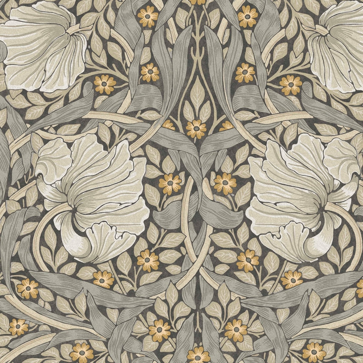 Pimpernel Wallpaper - Grey - William Morris AH