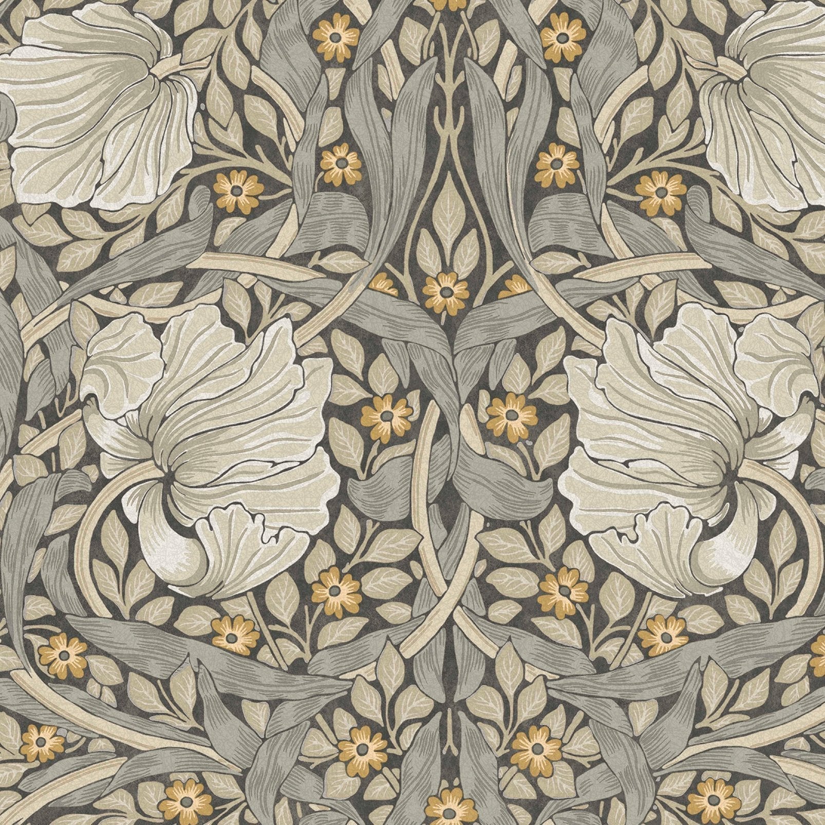 Pimpernel Wallpaper - Grey - William Morris AH