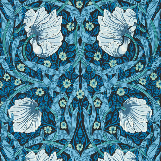 Pimpernel Wallpaper - Midnight/Opal - 217331 - Morris & Co