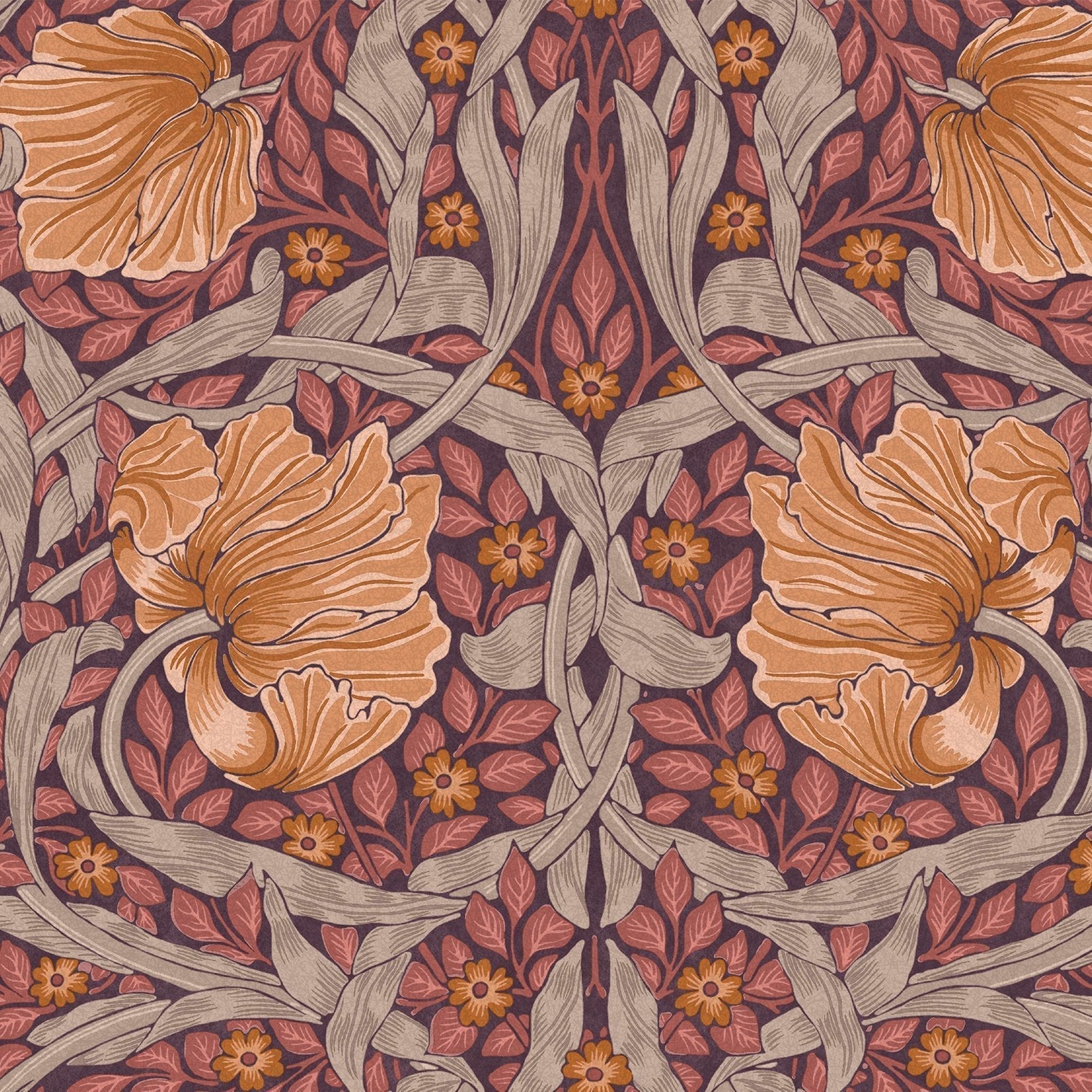 Pimpernel Wallpaper - Plum - William Morris AH