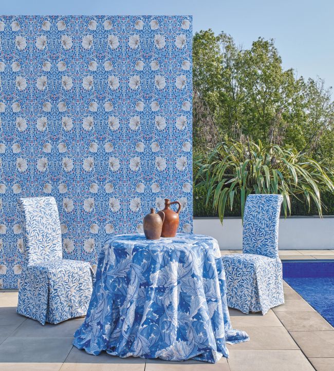 Pimpernel Wallpaper - Woad - 217062 - Morris & Co
