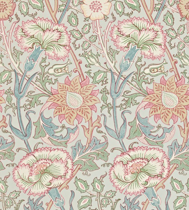 Pink & Rose Wallpaper - Eggshell/Rose - 212568 - Morris & Co