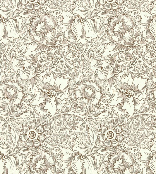 Poppy Wallpaper - Cream/Chocolate - 216957 - Morris & Co