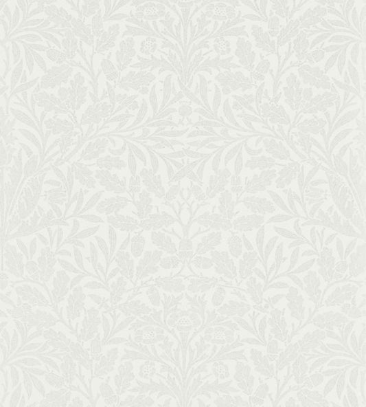 Pure Acorn Wallpaper - Chalk/Silver - 216043 - Morris & Co