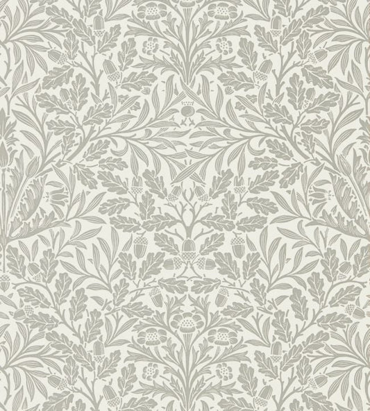 Pure Acorn Wallpaper - Ecru/Pewter - 216042 - Morris & Co