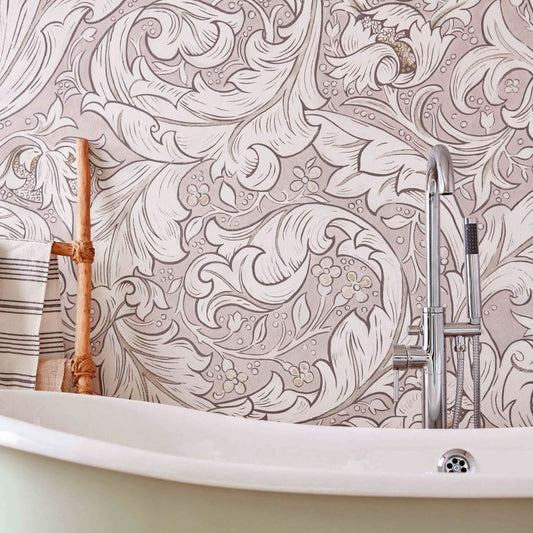 Pure Bachelors Button Wallpaper - Faded Sea Pink - 216553 - Morris & Co