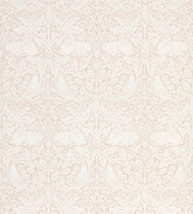 Pure Brer Rabbit Wallpaper - Faded Sea Pink - 216533 - Morris & Co