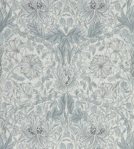 Pure Honeysuckle & Tulip Wallpaper - Cloud Grey - 216524 - Morris & Co