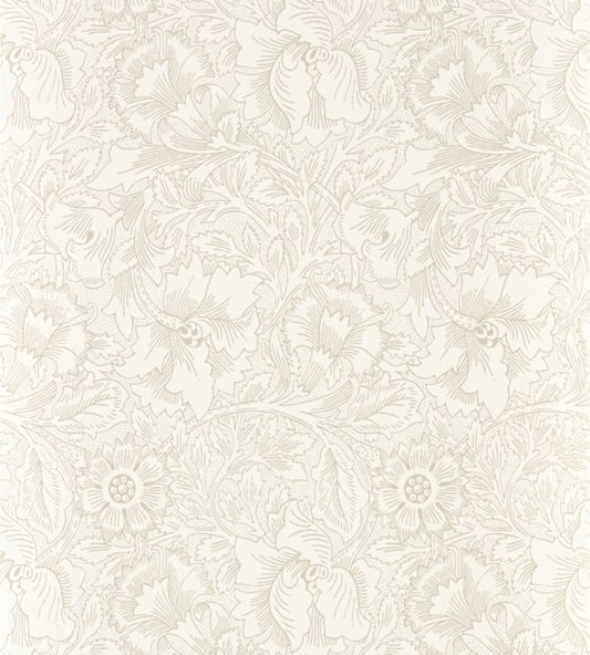 Pure Poppy Wallpaper - Ecru/Stone - 216034 - Morris & Co
