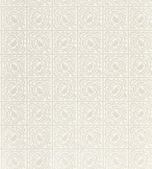 Pure Scroll Wallpaper - White Clover - 216545 - Morris & Co