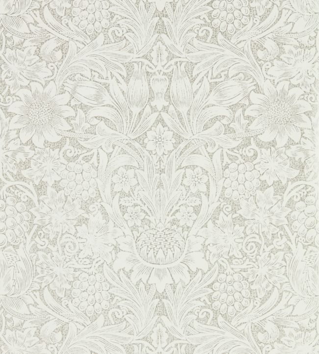 Pure Sunflower Wallpaper - Chalk/Silver - 216049 - Morris & Co