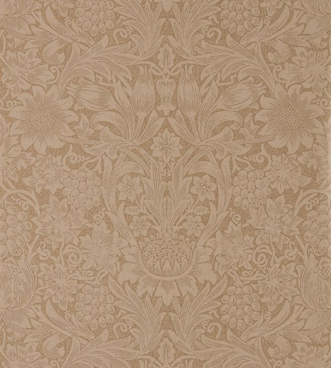 Pure Sunflower Wallpaper - Copper/Russet - 216046 - Morris & Co
