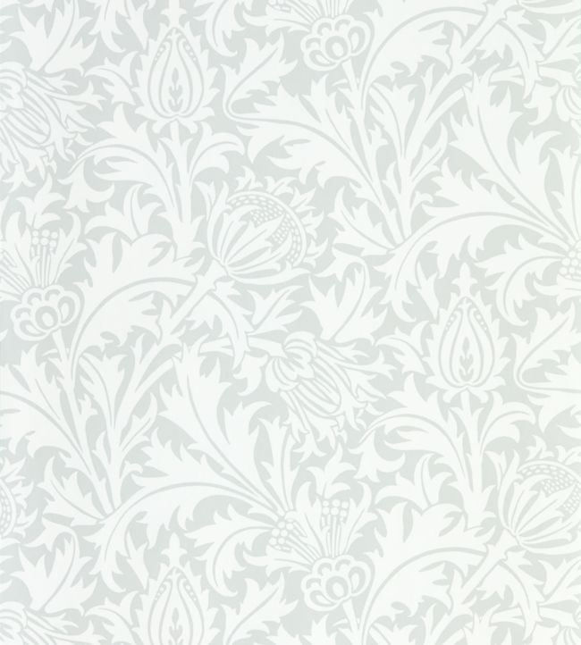 Pure Thistle Wallpaper - Grey Blue - 216550 - Morris & Co