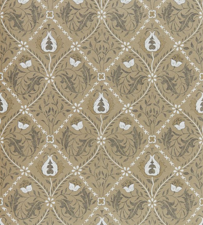 Pure Trellis Wallpaper - Gold - 216529 - Morris & Co