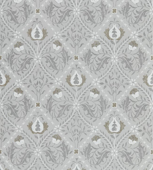 Pure Trellis Wallpaper - Lightish Grey - 216528 - Morris & Co