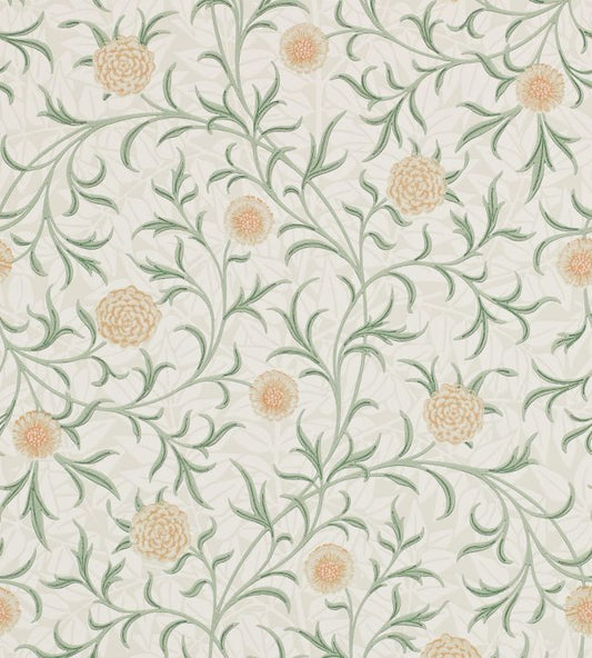 Scroll Wallpaper - Thyme/Pear - 210365 - Morris & Co