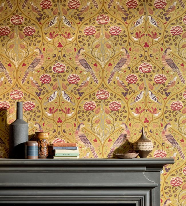 Seasons By May Wallpaper - Saffron - 216685 - Morris & Co