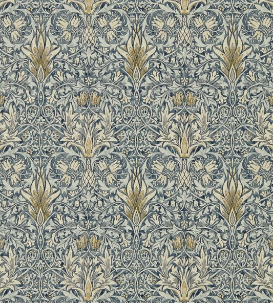 Snakeshead Wallpaper - Indigo/Cumin - 216428 - Morris & Co