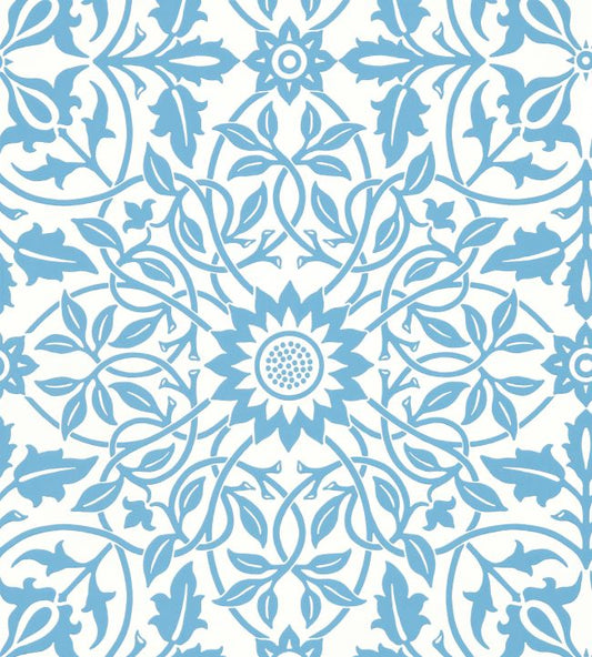 St James Ceiling Wallpaper - China Blue - 217079 - Morris & Co