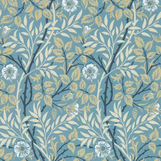 Sweet Briar Wallpaper - Mineral/Linen - 217369 - Morris & Co