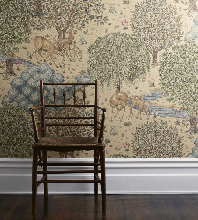 The Brook Wallpaper - Linen - 214888 - Morris & Co