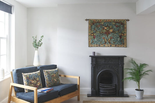 Vine & Acanthus Loom Woven Tapestry - Hines of Oxford