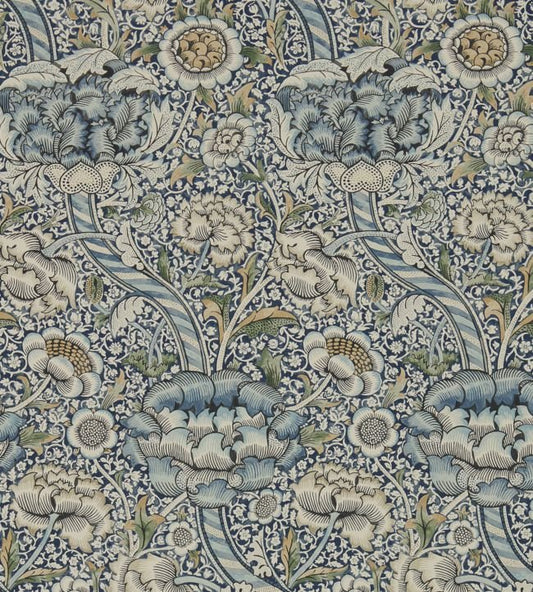 Wandle Wallpaper - Blue/Stone - 216422 - Morris & Co