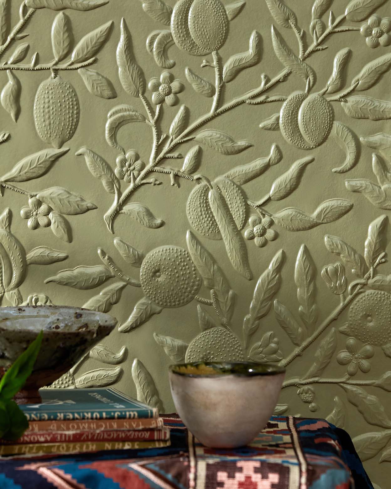 William Morris Fruit Wallpaper - Gold - Lincrusta