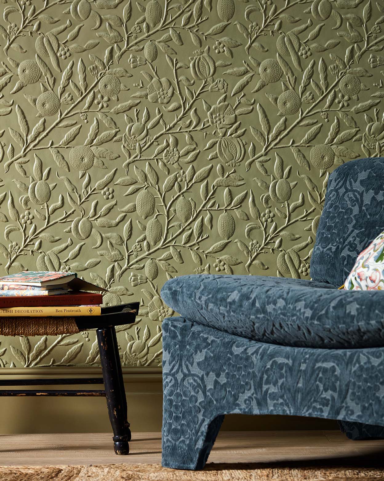 William Morris Fruit Wallpaper - Gold - Lincrusta