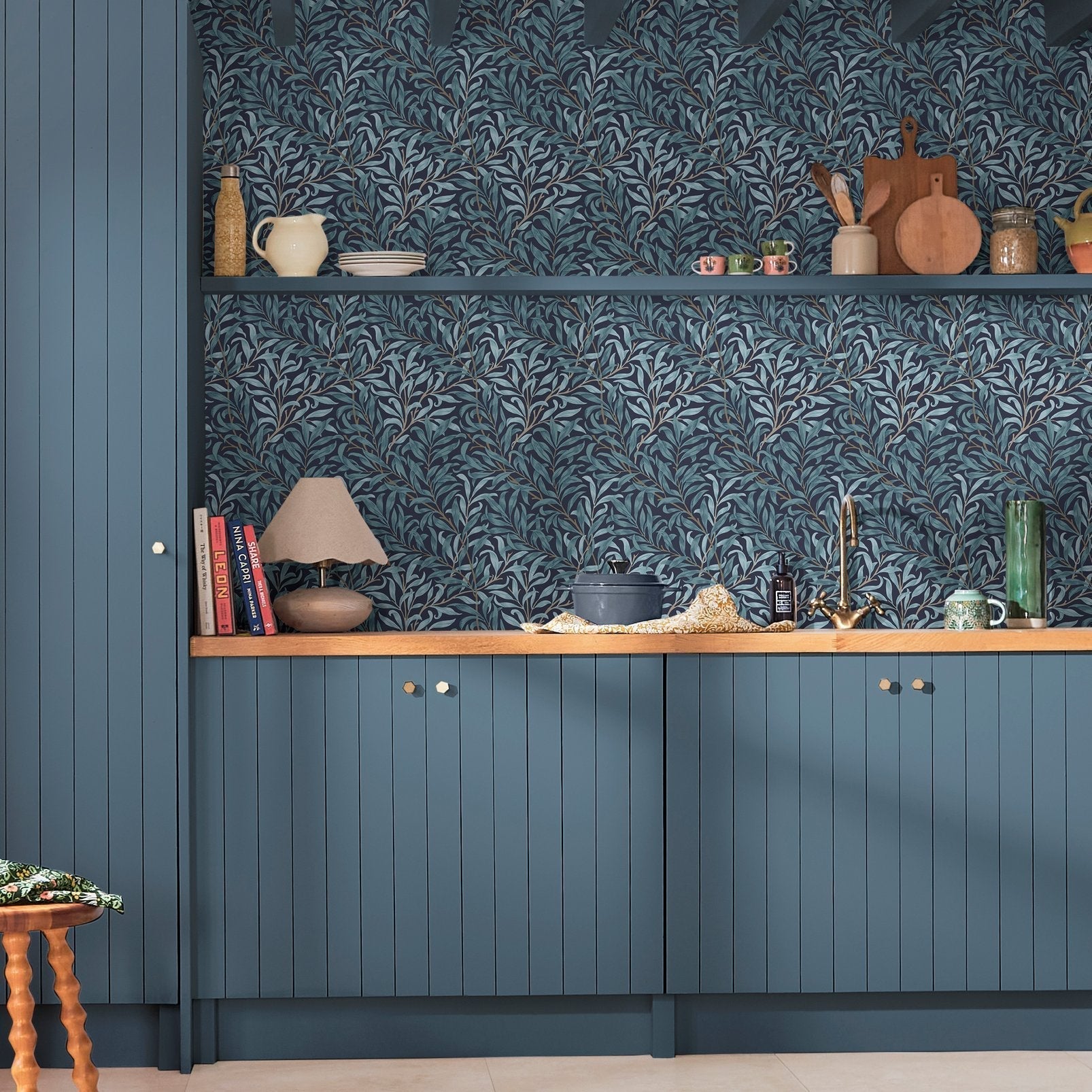 Willow Bough Wallpaper - Deep Blue - William Morris AH