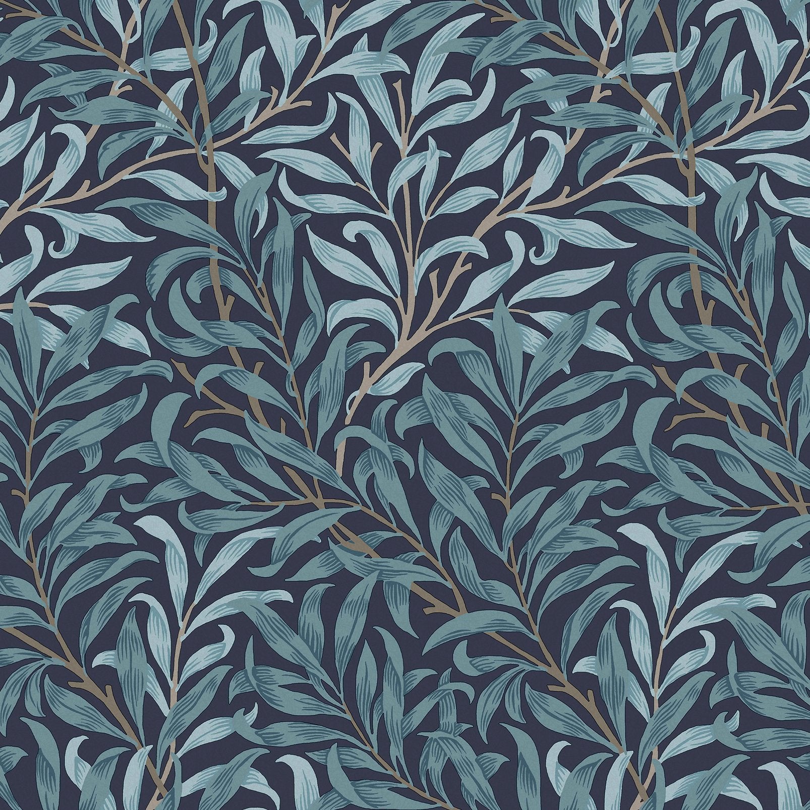 Willow Bough Wallpaper - Deep Blue - William Morris AH