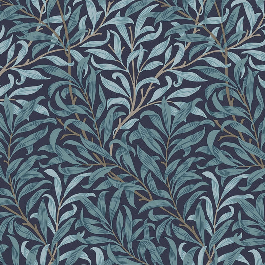 Willow Bough Wallpaper - Deep Blue - William Morris AH