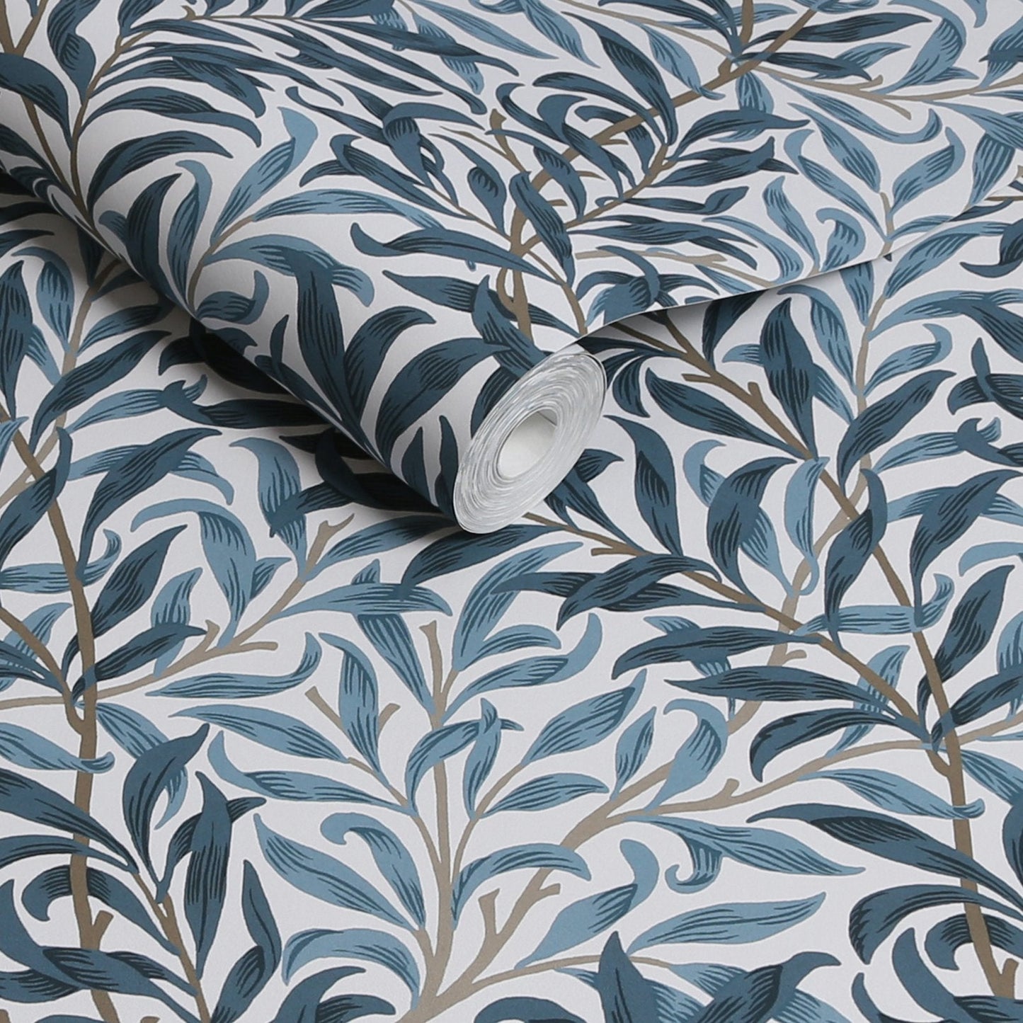 Willow Bough Wallpaper - White & Blue - William Morris AH