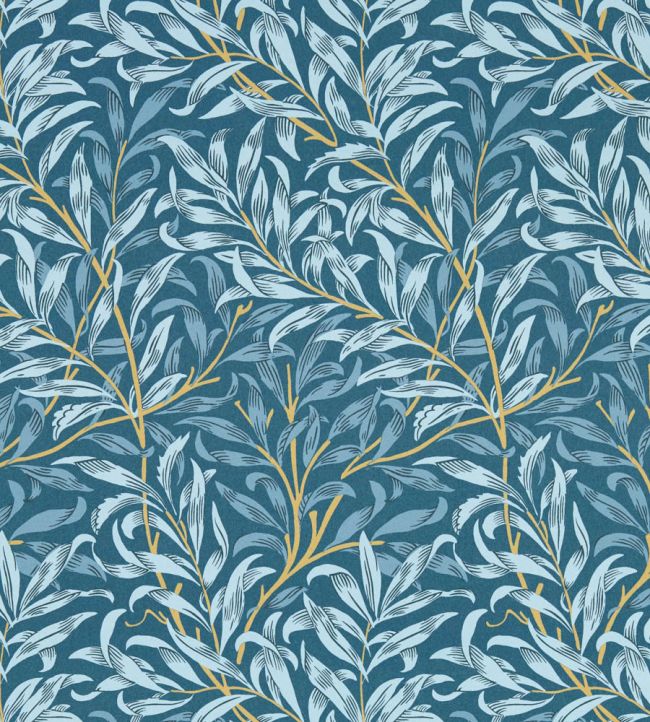 Willow Boughs Wallpaper - Denim - Clarke & Clarke