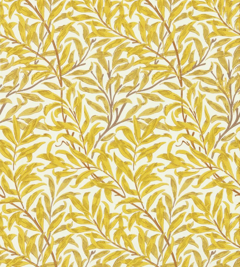 Willow Boughs Wallpaper - Summer Yellow - 217089 - Morris & Co