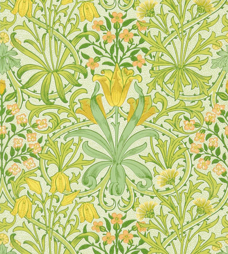 Woodland Weeds Wallpaper - Sap Green - 217100 - Morris & Co