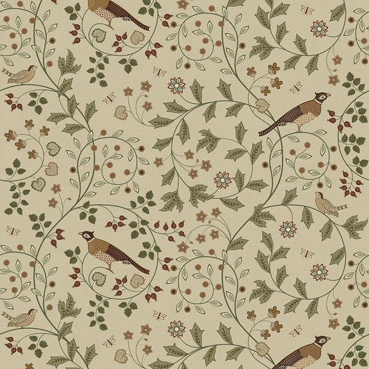 The Grand Estate Wallpaper - Rural Tones on Rich Cream - LAN100219 - Lucie Annabel - Premier Wallcovering
