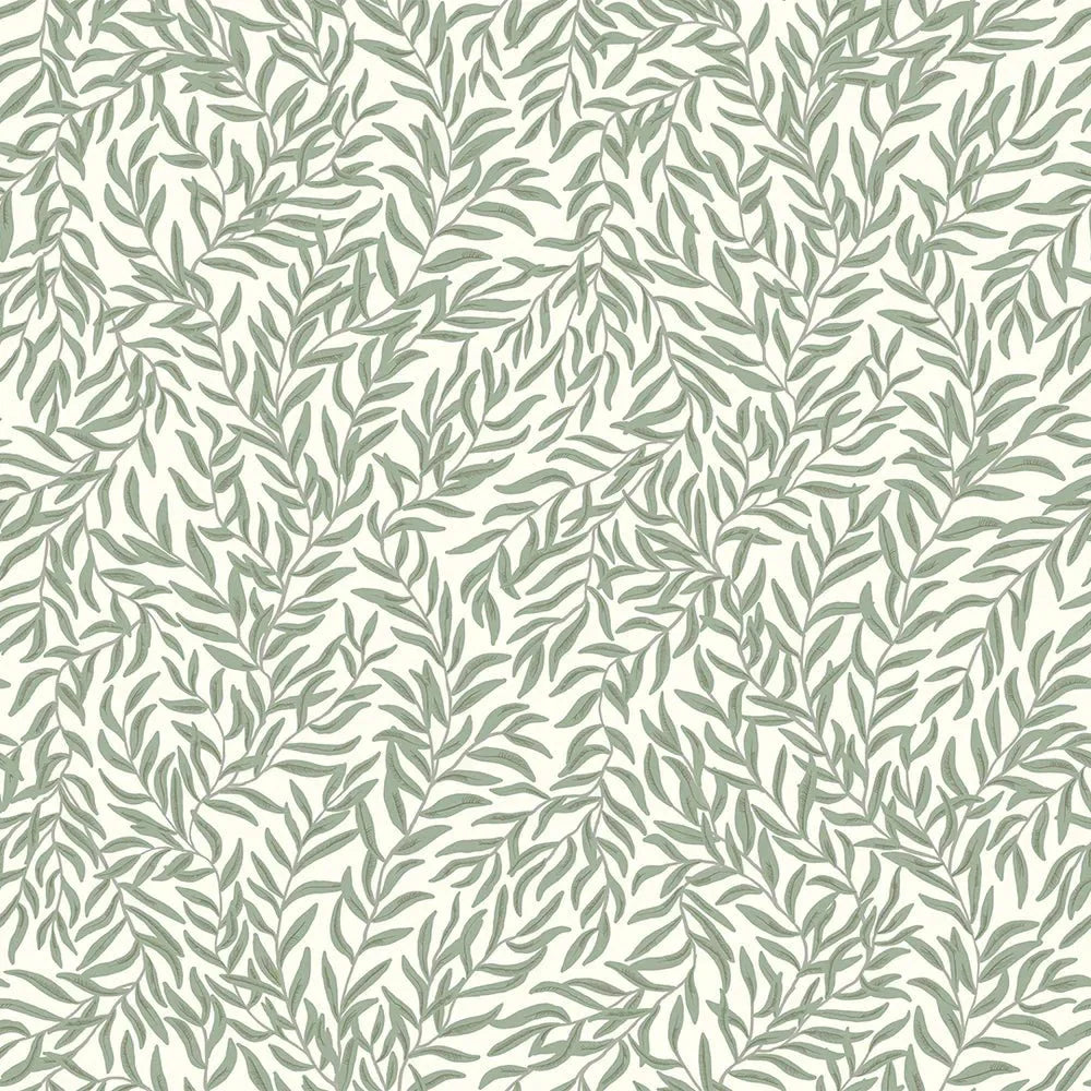 Whimsical Willow Wallpaper - Windsor Cream and Thyme - LAN100027 - Lucie Annabel - Premier Wallcovering